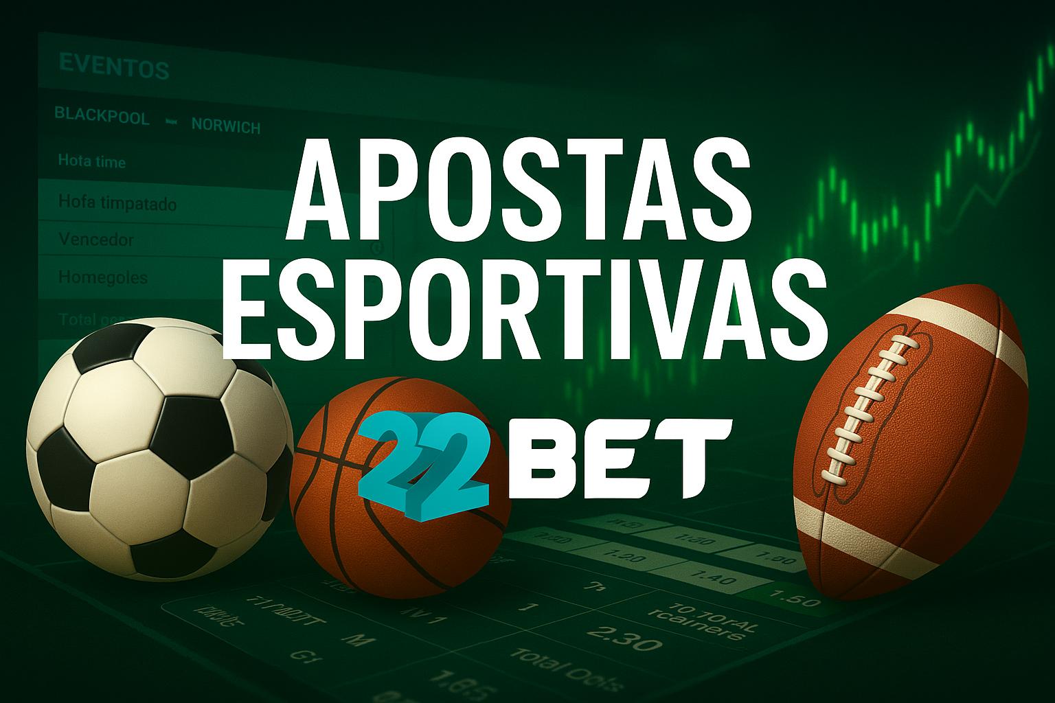Apostas esportivas no cassino online 222BET  