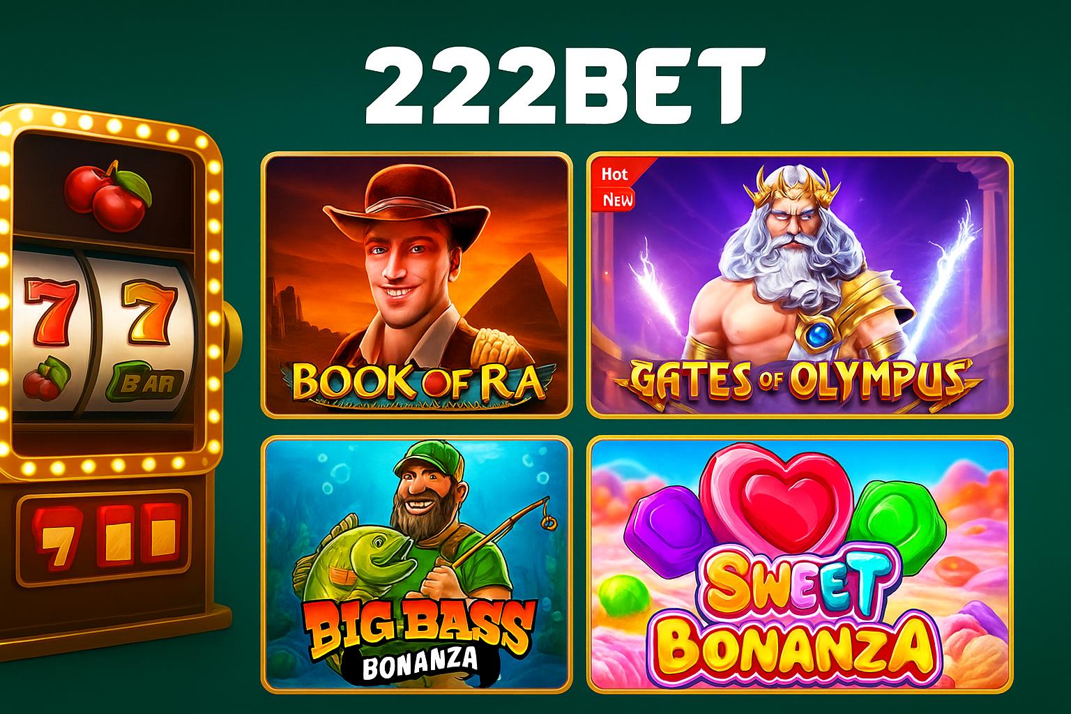 Explore o mundo das slot machines no 222BET Casino